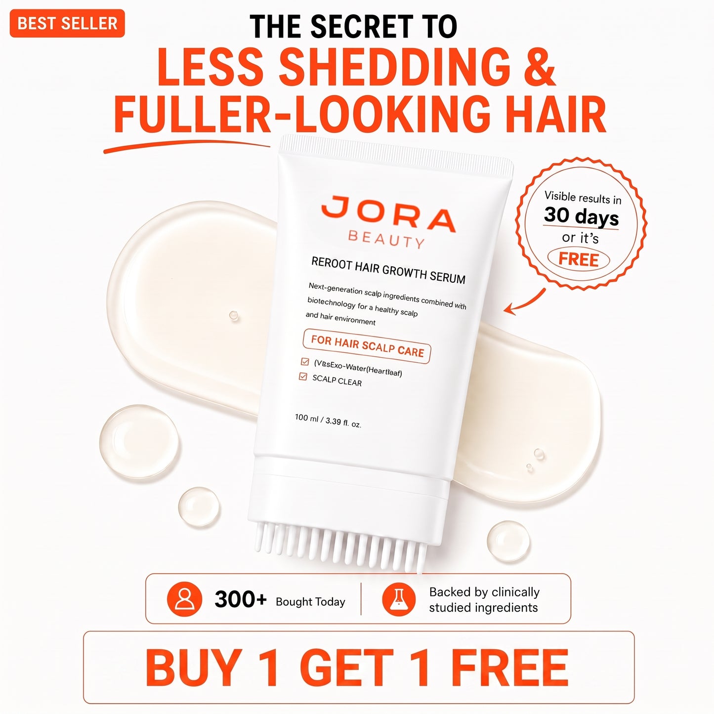 Jora Beauty REROOT Hair Growth Serum